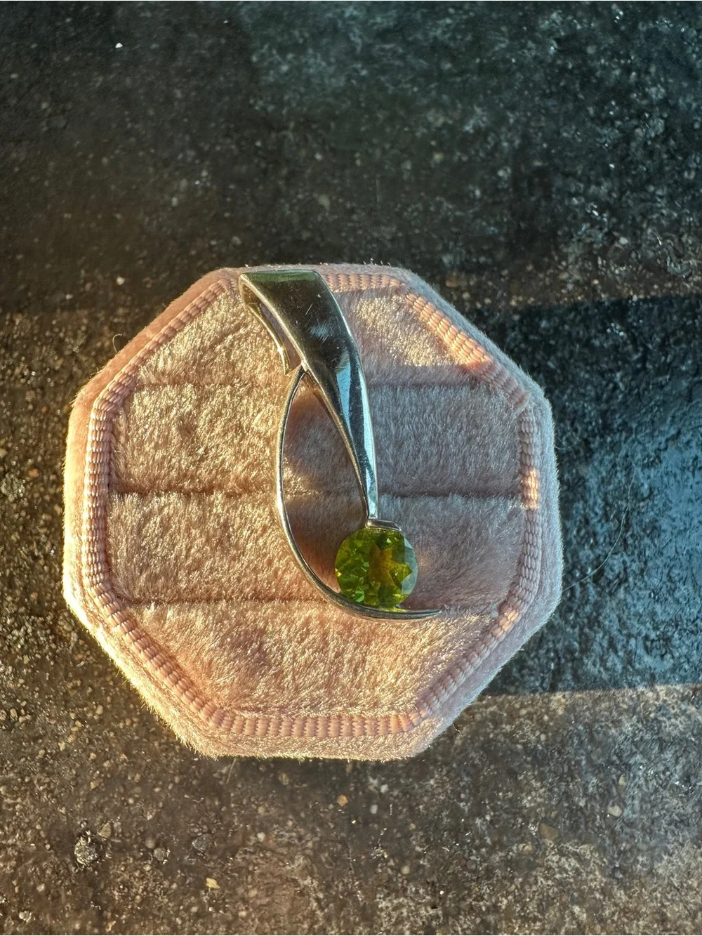 Sterling Silver Peridot Pendant